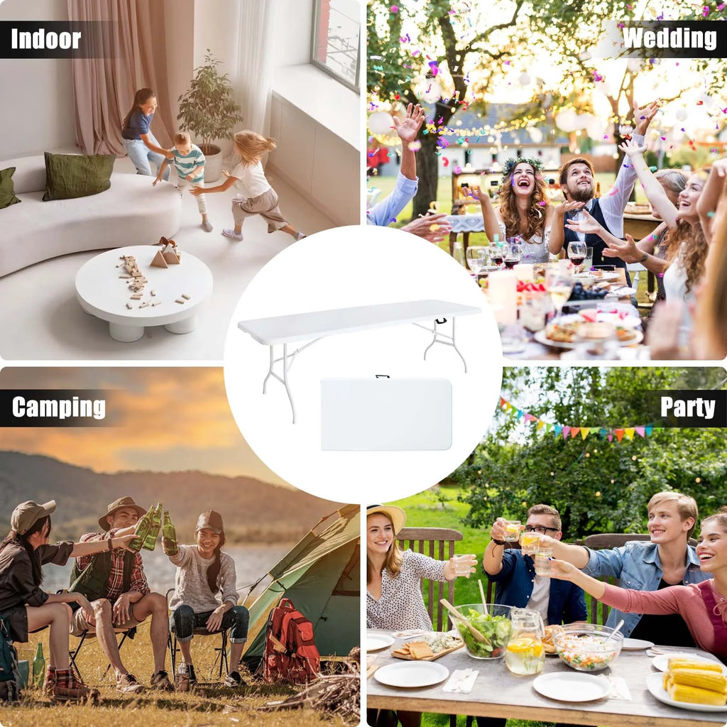 8ft Multi-purpose Outdoor Folding Picnic Table S3042