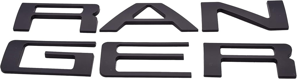 Black with Red Outline Double Layer Tailgate Insert Letters Pack of 2 G128046