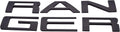 Black with Red Outline Double Layer Tailgate Insert Letters Pack of 2 G128046
