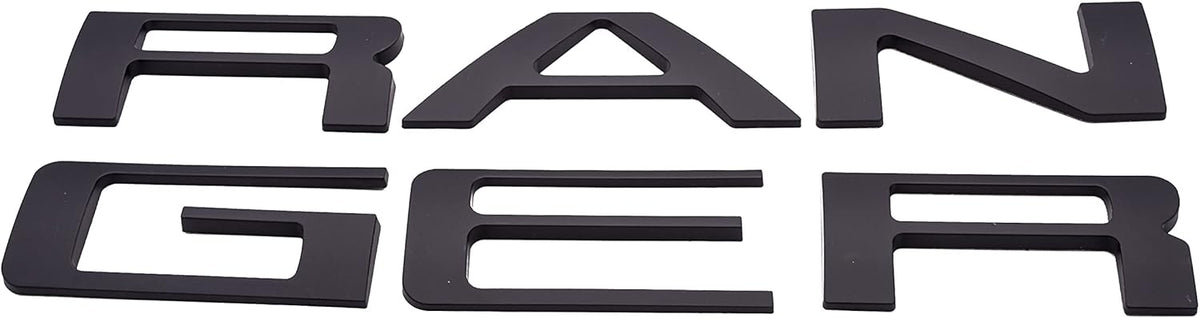 Black with Red Outline Double Layer Tailgate Insert Letters Pack of 2 G128046