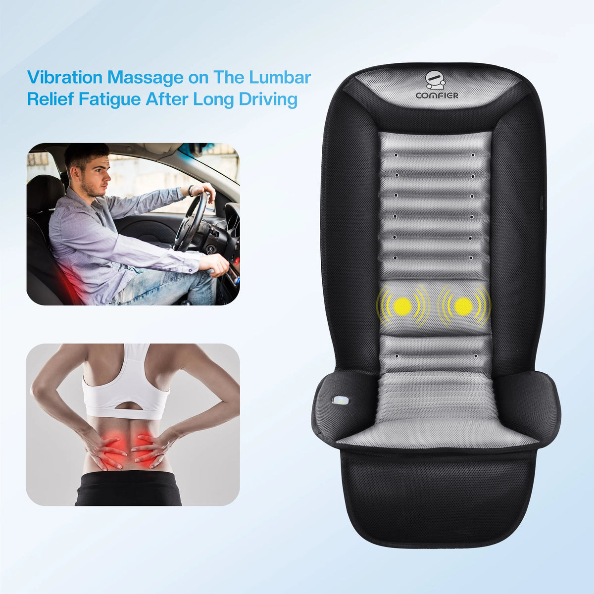 Car Seat Cushion with Back Massage W652282