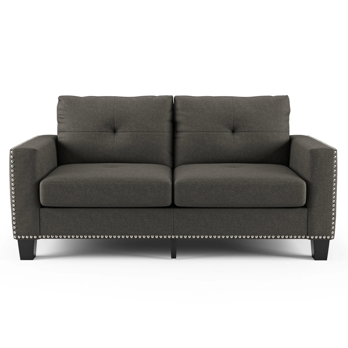 Contemporary Faux Linen Sofa Y415