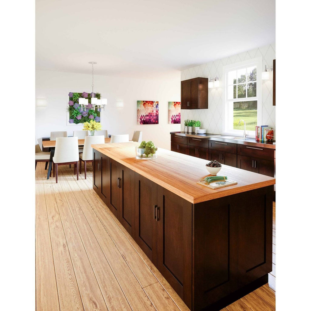 Espresso Double Door Kitchen Cabinet J99354