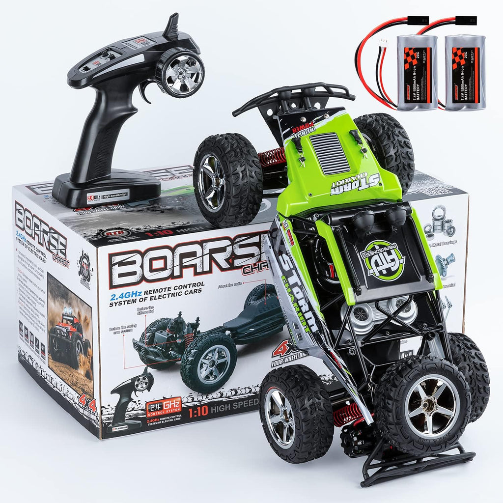 1:10 Scale 4WD RC Truck with 2 Rechargeable Batteries Q180