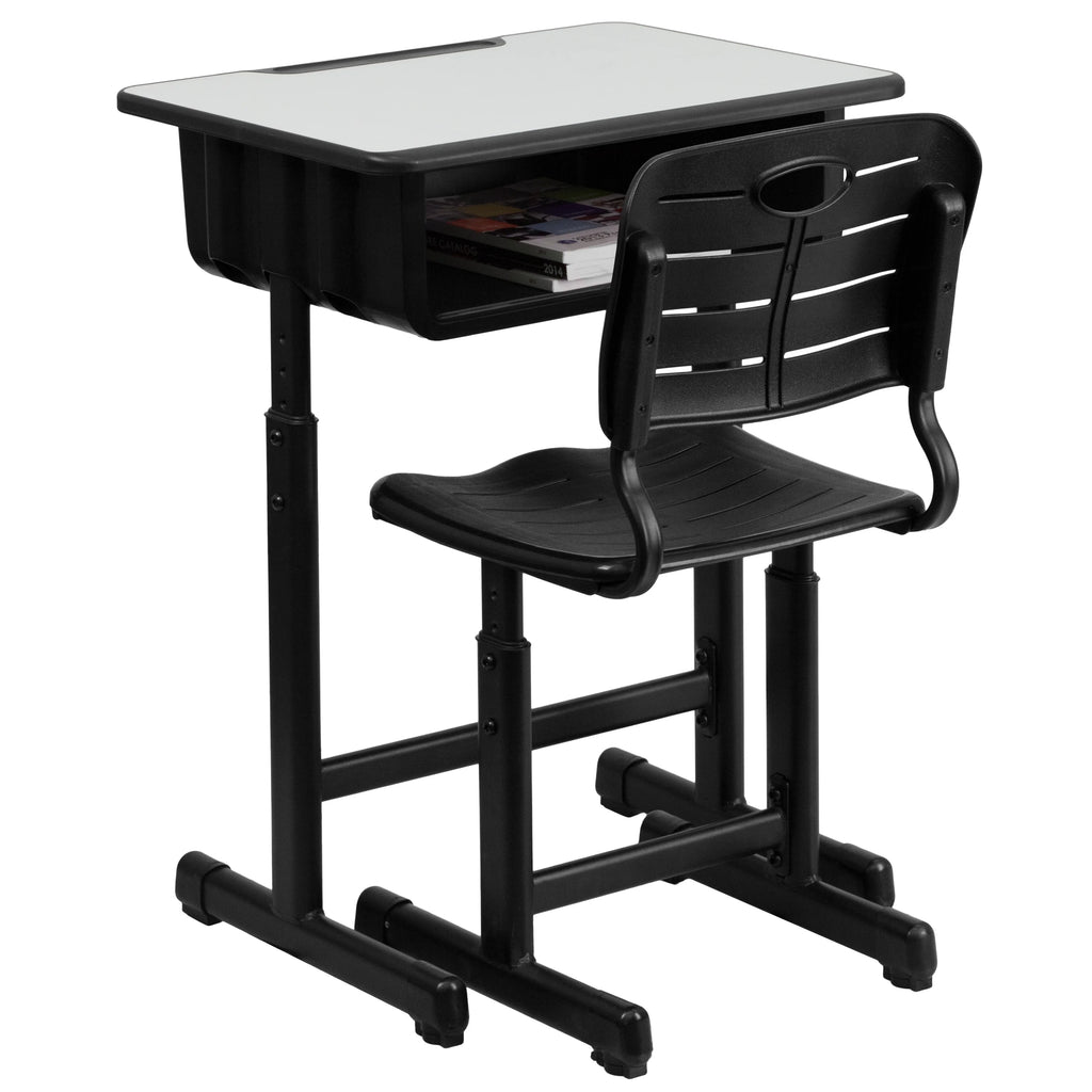 Adjustable Height Student Desk and Chair D56447
