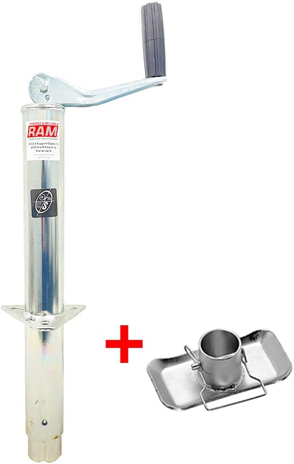 Zinc A-Frame Trailer Jack Pack of 2 J3375
