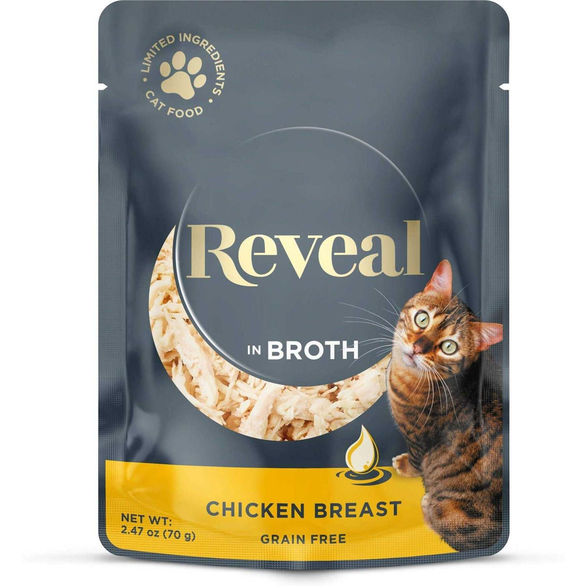 Wet Cat Food Tuna Fillet with Sea Bream in Broth L15509