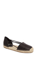 Black Espadrille Flat I458