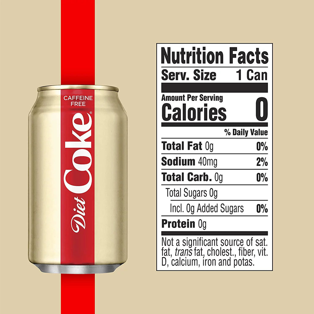 Caffeine-Free Soda 12oz Cans Pack of 48 Y816