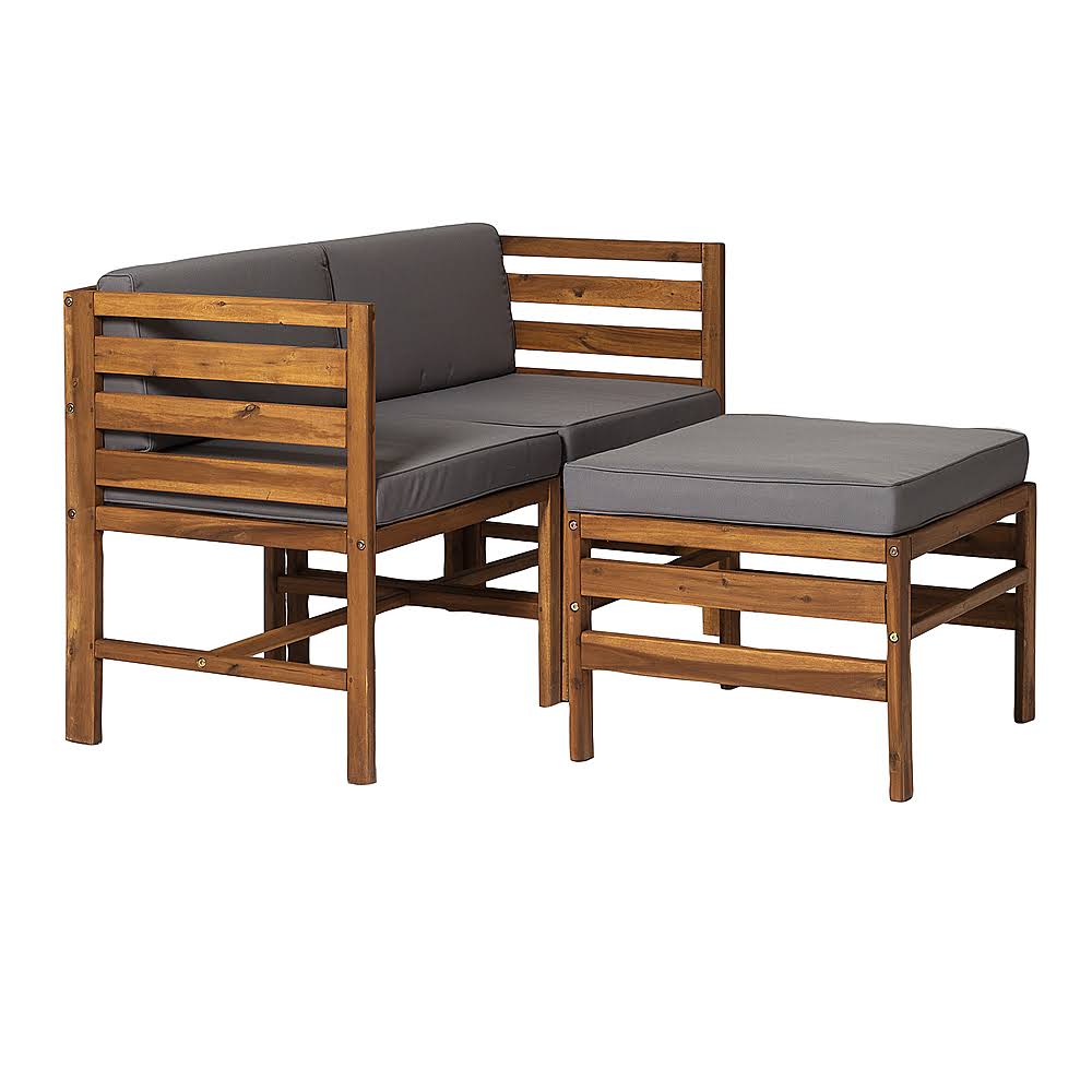 3-Piece Acacia Wood Patio Sectional J176