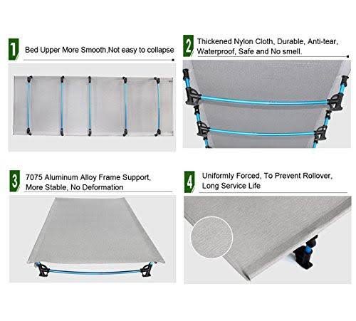 Ultralight Portable Folding Camp Bed Travel Cot A3754