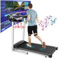 Silver Treadmill with 10 HD Touchscreen and 36 Preset Programs F4743