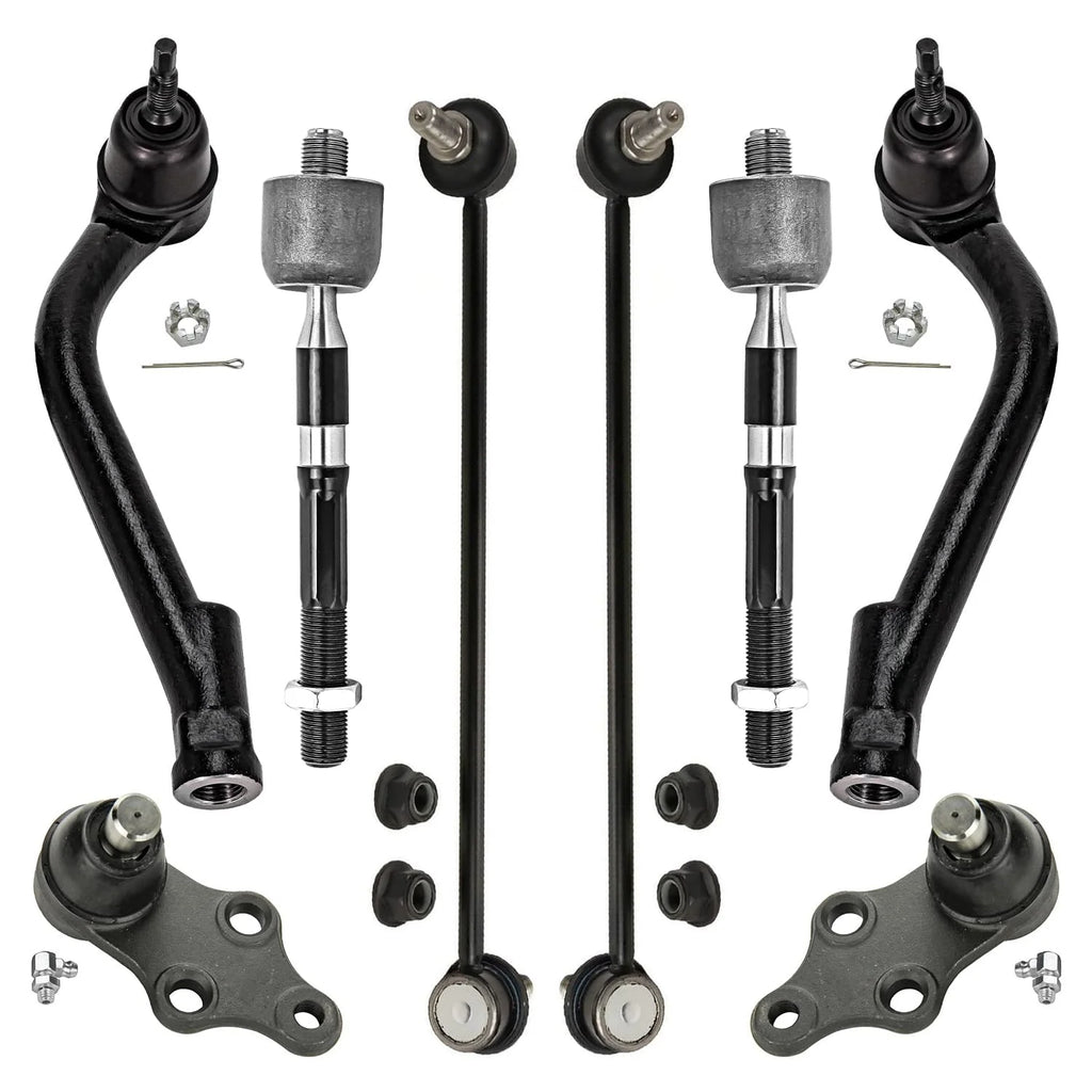 Front Sway Bars Inner & Outer Tie Rods Lower Ball Joints S6448