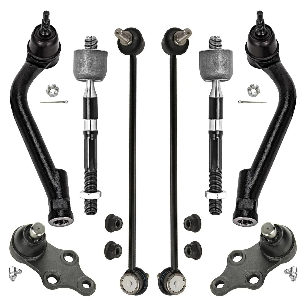 Front Sway Bars Inner & Outer Tie Rods Lower Ball Joints S6448