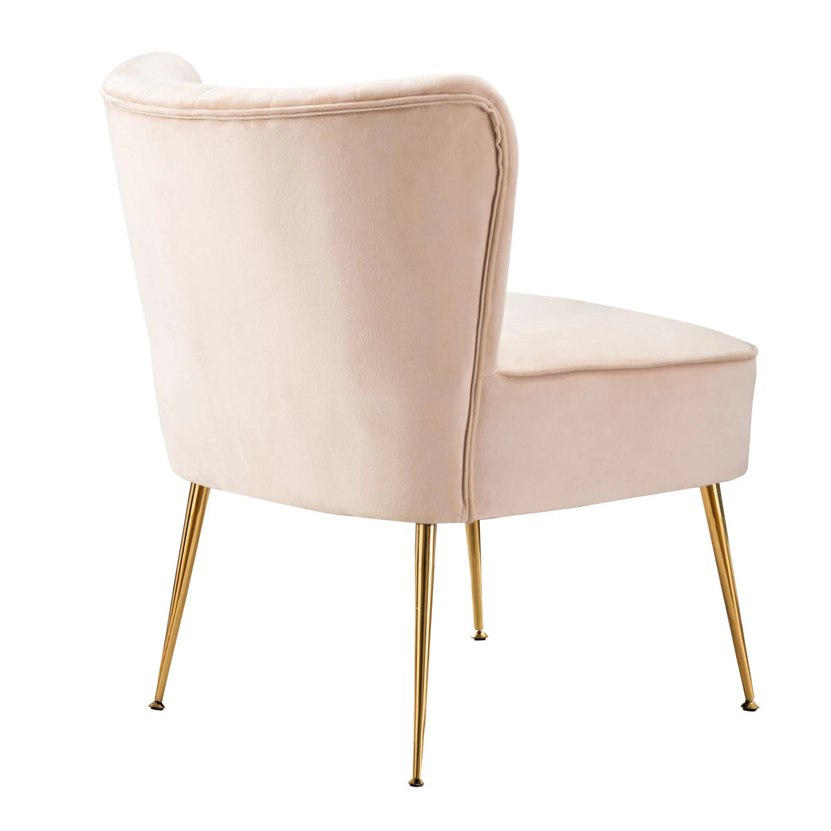 Tan Tufted Velvet Accent Chair X50100
