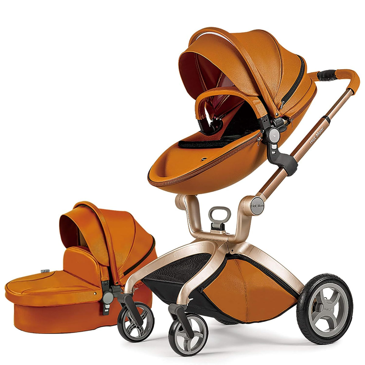 Black Adjustable Seat Height Baby Stroller T398