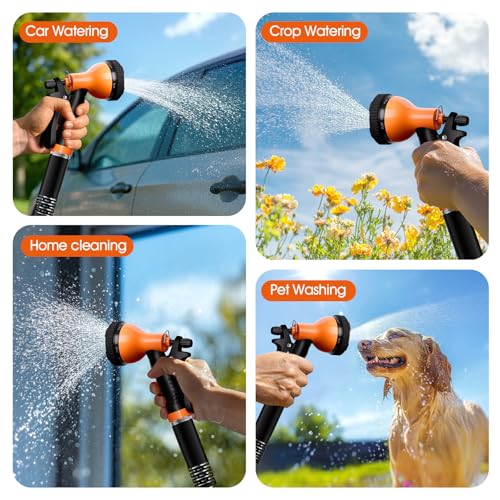 50ft Non-Expanding Garden Hose with 8-Layer Latex Core Q775