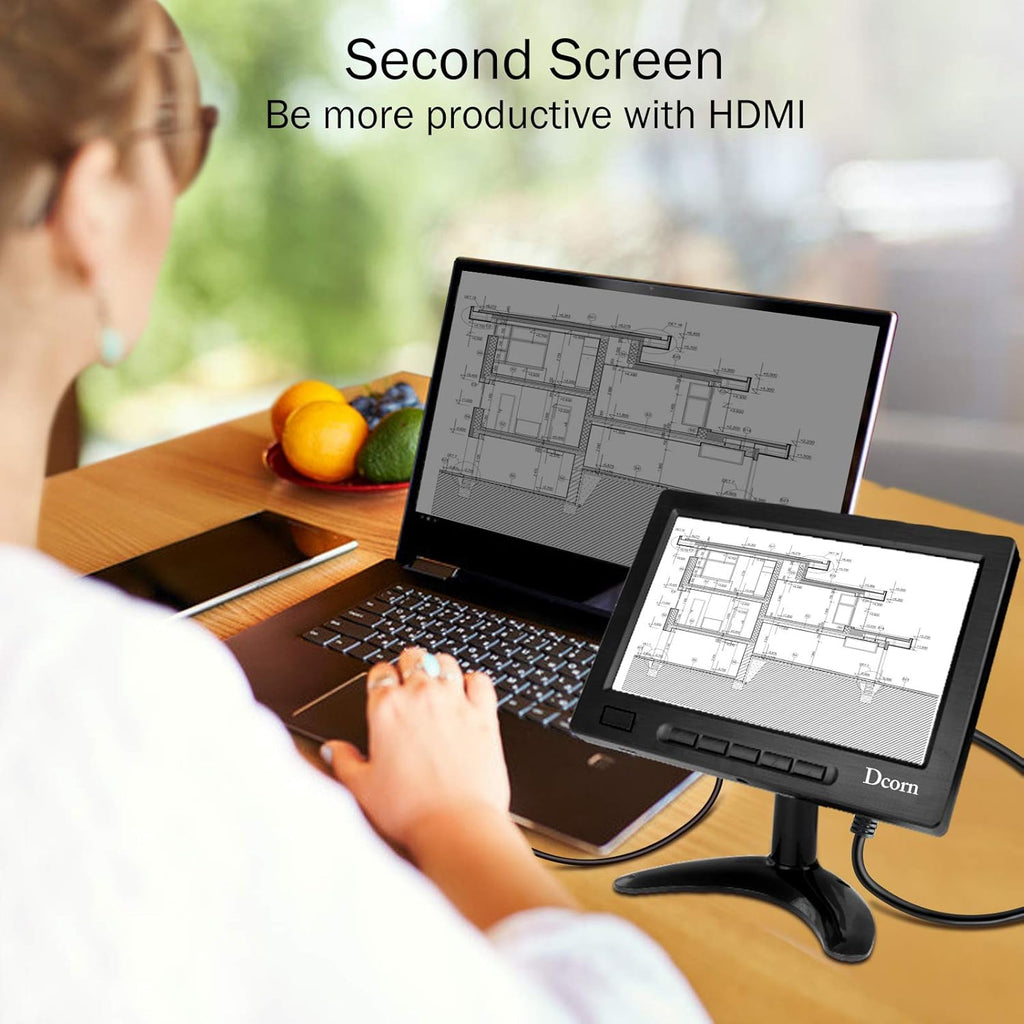 8 Inch IPS Metal Housing HDMI Monitor with Wall Bracket, Pack of 2 Y58329