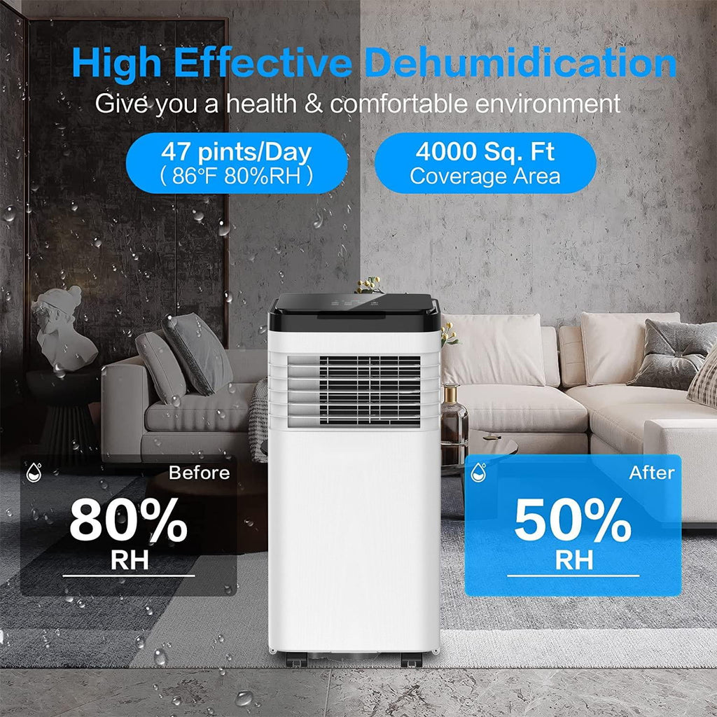 8,000 BTU White Portable Air Conditioner M39324