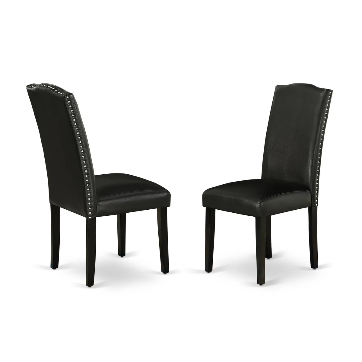 5 Piece Wood Dining Set with Leather Seat T258