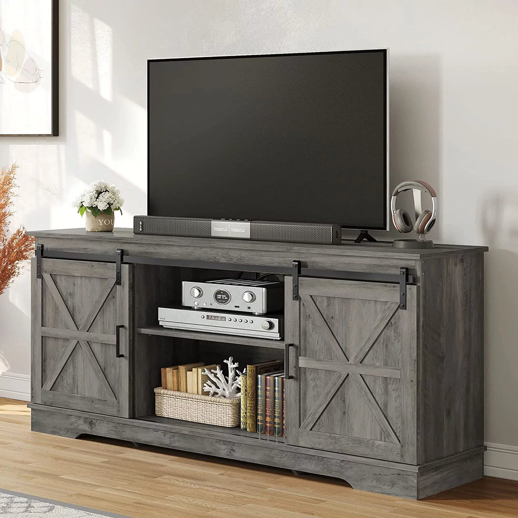 Rustic Wood TV Stand for 65 Inch TV Z13473