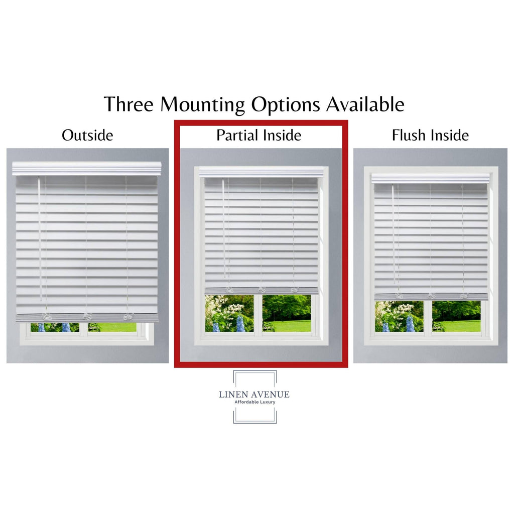 White Faux Wood Blinds T688584