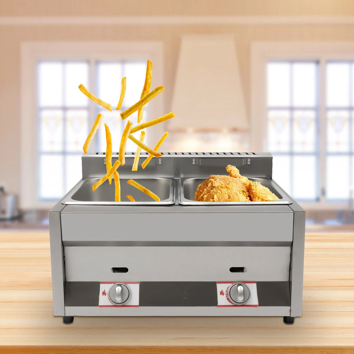 Commercial Gas Fryer Stainless Steel W225733