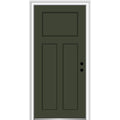 36 in. x 80 in. Left-Hand Inswing Painted Fiberglass Prehung Front Door J270