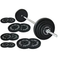 Cast Iron 100-Pound Barbell Set with Star Locks N861