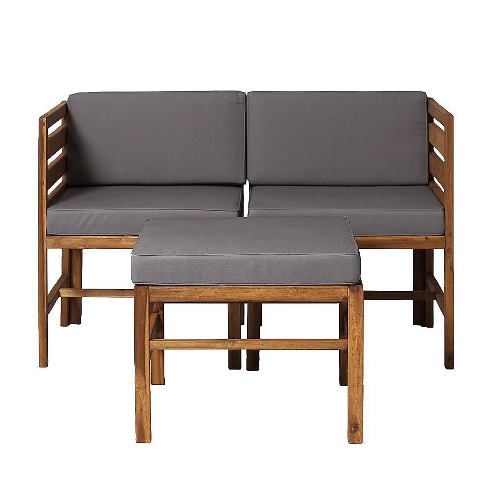 3-Piece Acacia Wood Patio Sectional J176