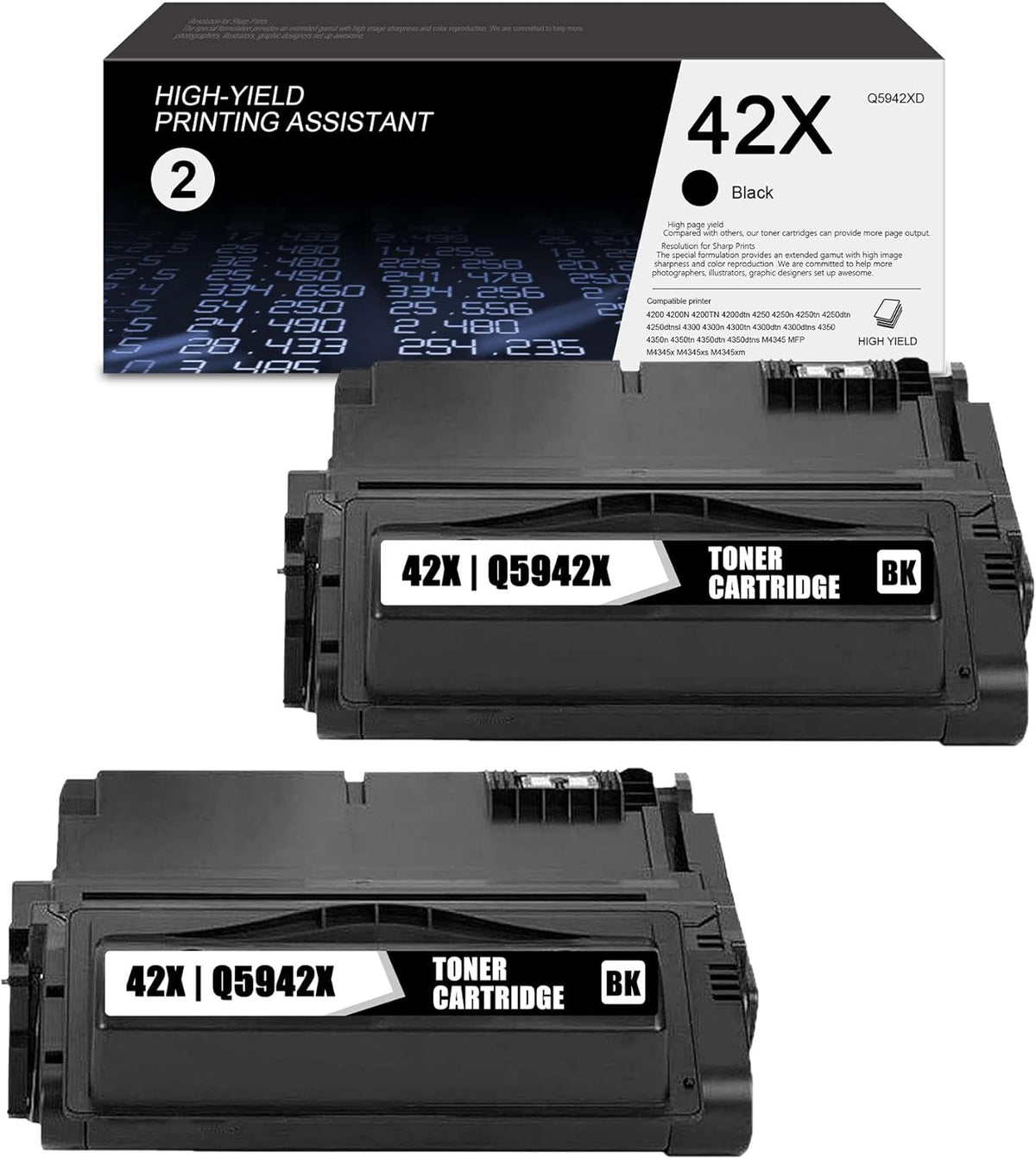2 Pack Black Toner Cartridge Y17213