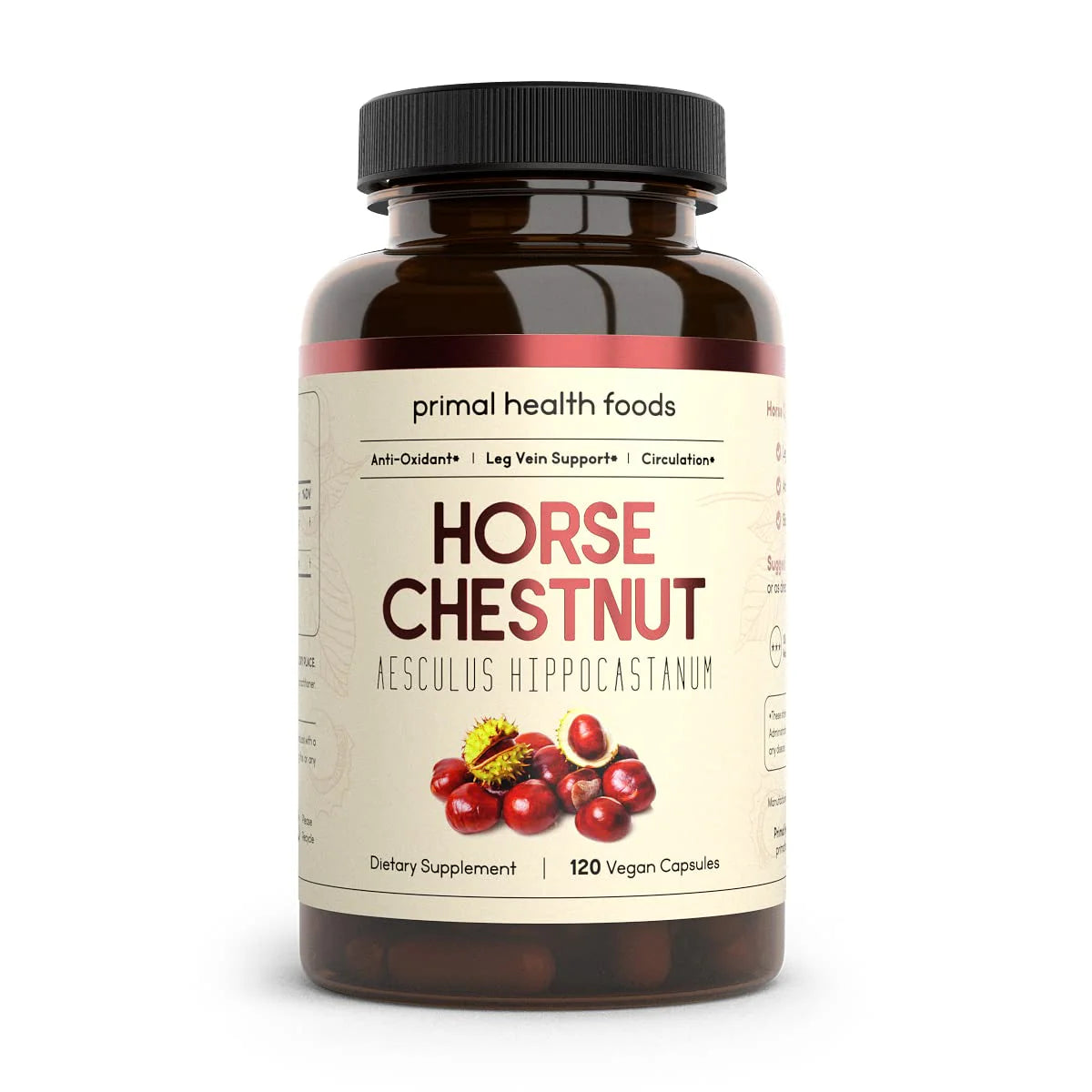 Organic Horse Chestnut Capsules 1000 mg 60 Servings Vegetarian Non-GMO Z437