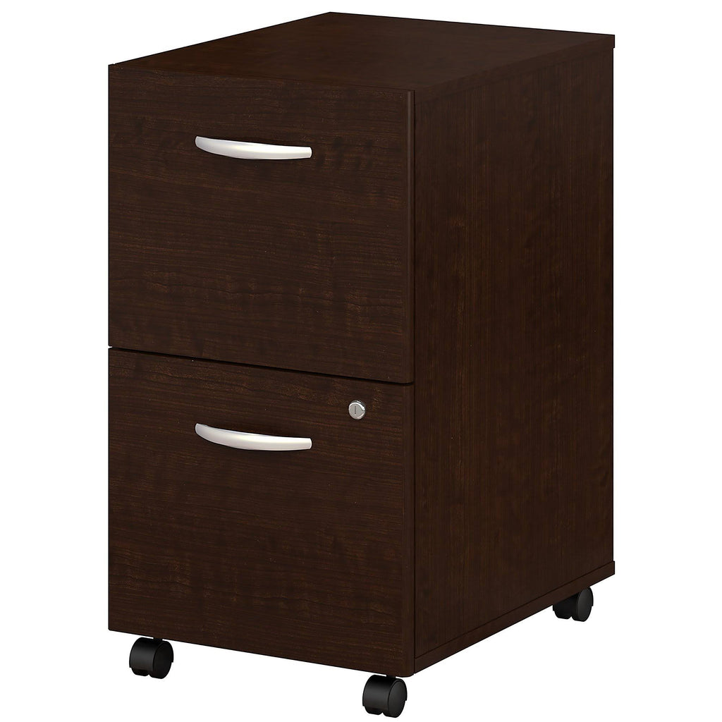 2 Drawer Mobile File Cabinet, Mocha Cherry X654