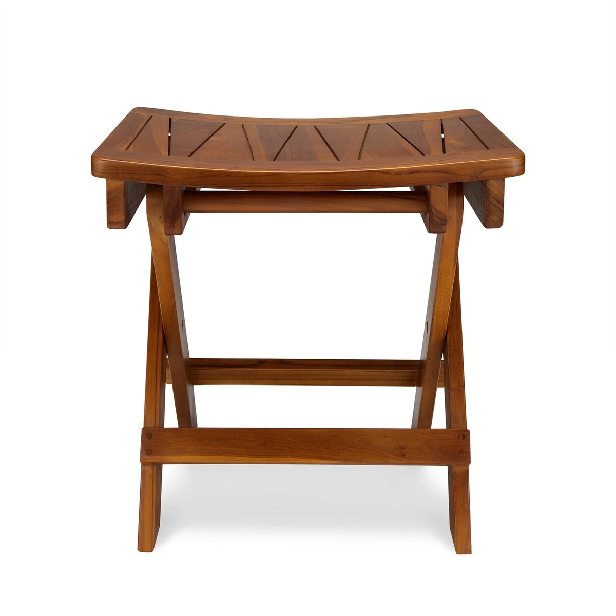 18 Inch Teak Folding Shower Stool V39256