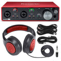 Focusrite Scarlett 2i2 2-in 2-OUT USB Recording Audio Interface (3rd Generation) + Samson SR360 Over-Ear Dynamic Headphones F363