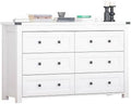 Farmhouse 6 Drawer Wood Dresser I236