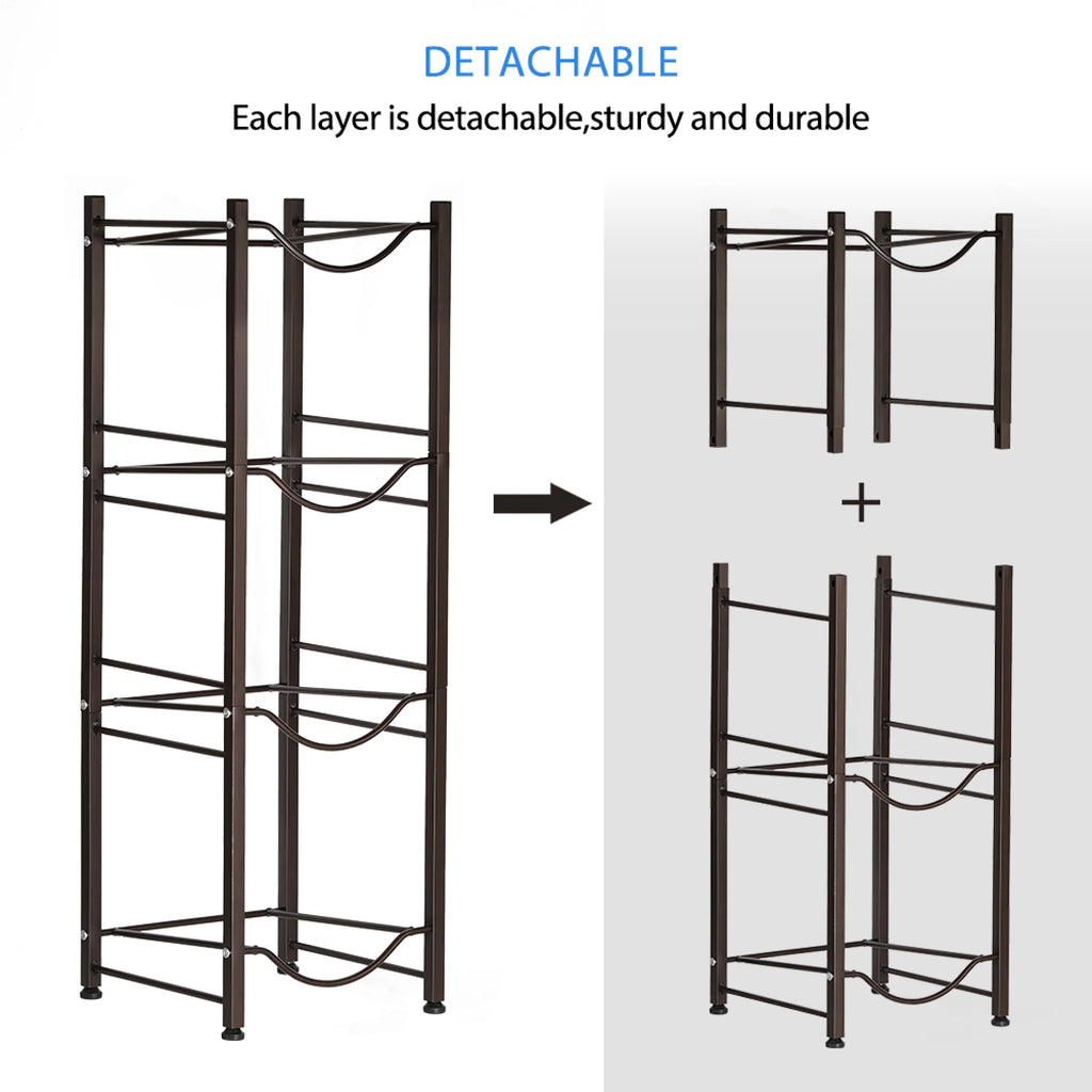 4-Tier Heavy Duty Water Bottle Holder Storage Rack K451942