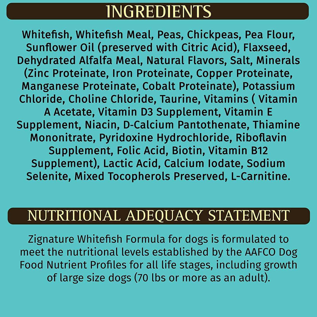 Whitefish Formula Dry Dog Food F467092
