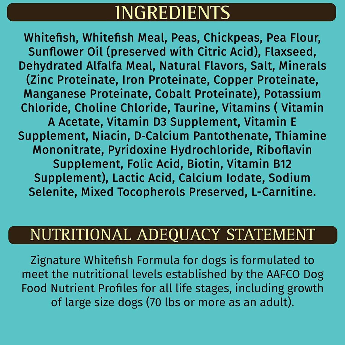Whitefish Formula Dry Dog Food F467092