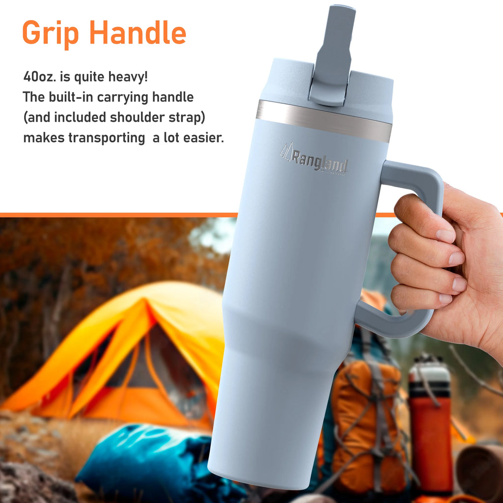 40 oz Insulated Tumbler with Handle and Carrier Bag G66463