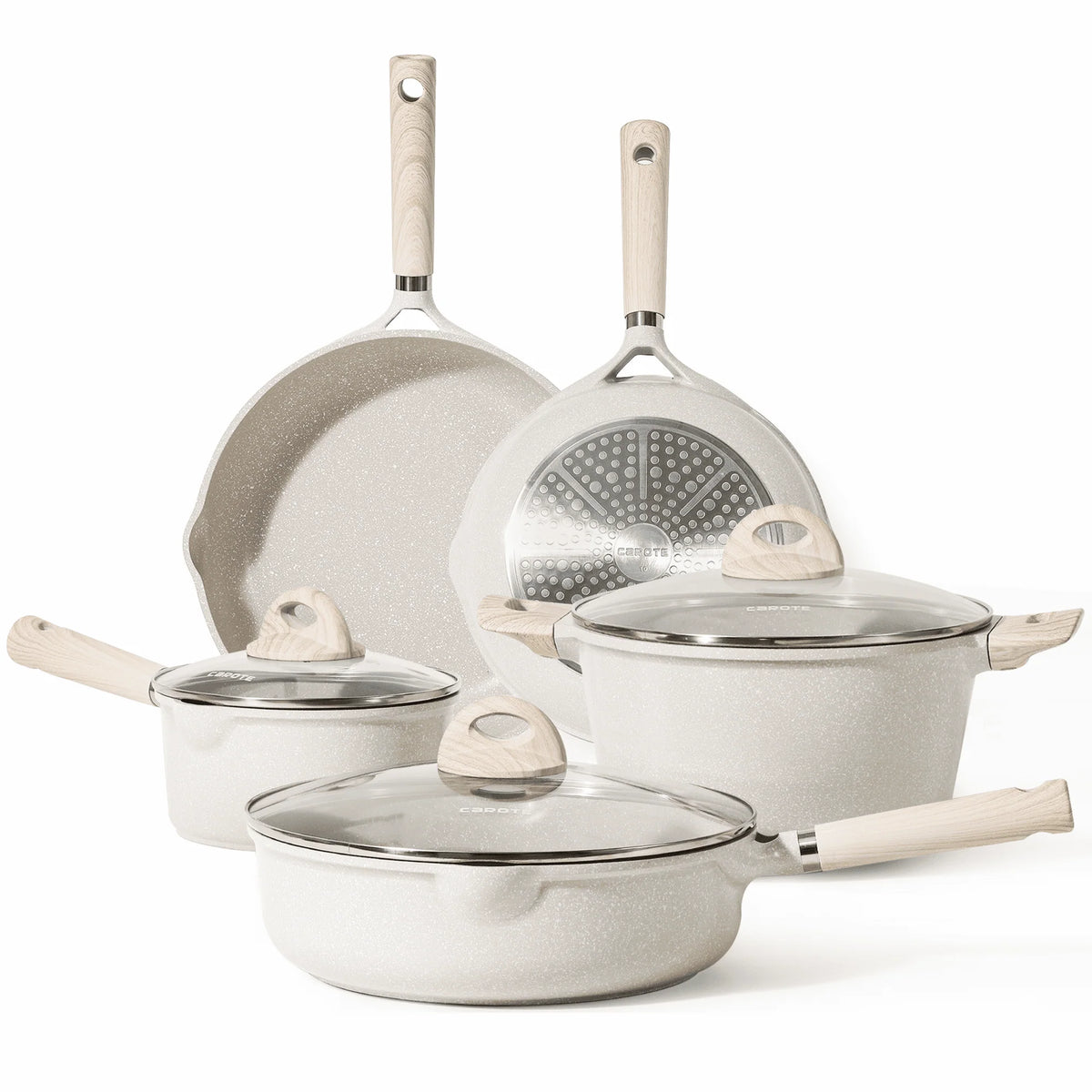 Nonstick 8 Pcs Induction Cookware Set A24388