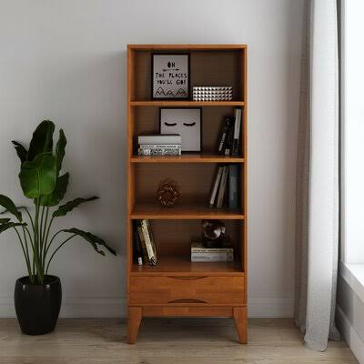 Teak Brown Standard Bookcase L628