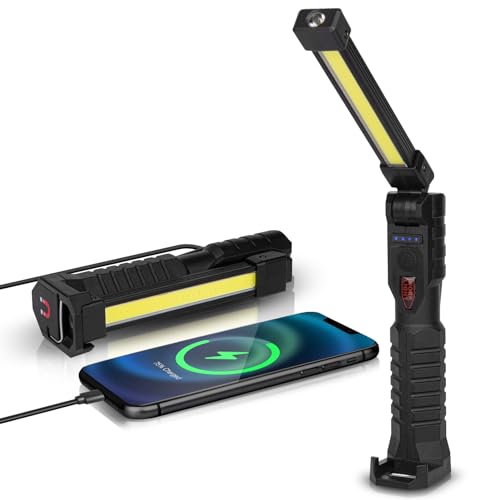 Rechargeable Magnetic Foldable LED Work Light 800 Lumens W108732