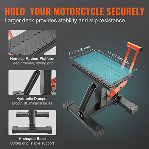 Dirt Bike Lift Stand 440 lbs Hydraulic Adjustable Height J82926