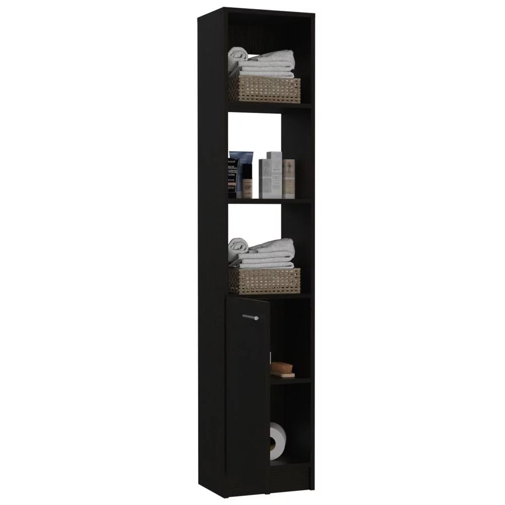 Black Single Door Cabinet K81006