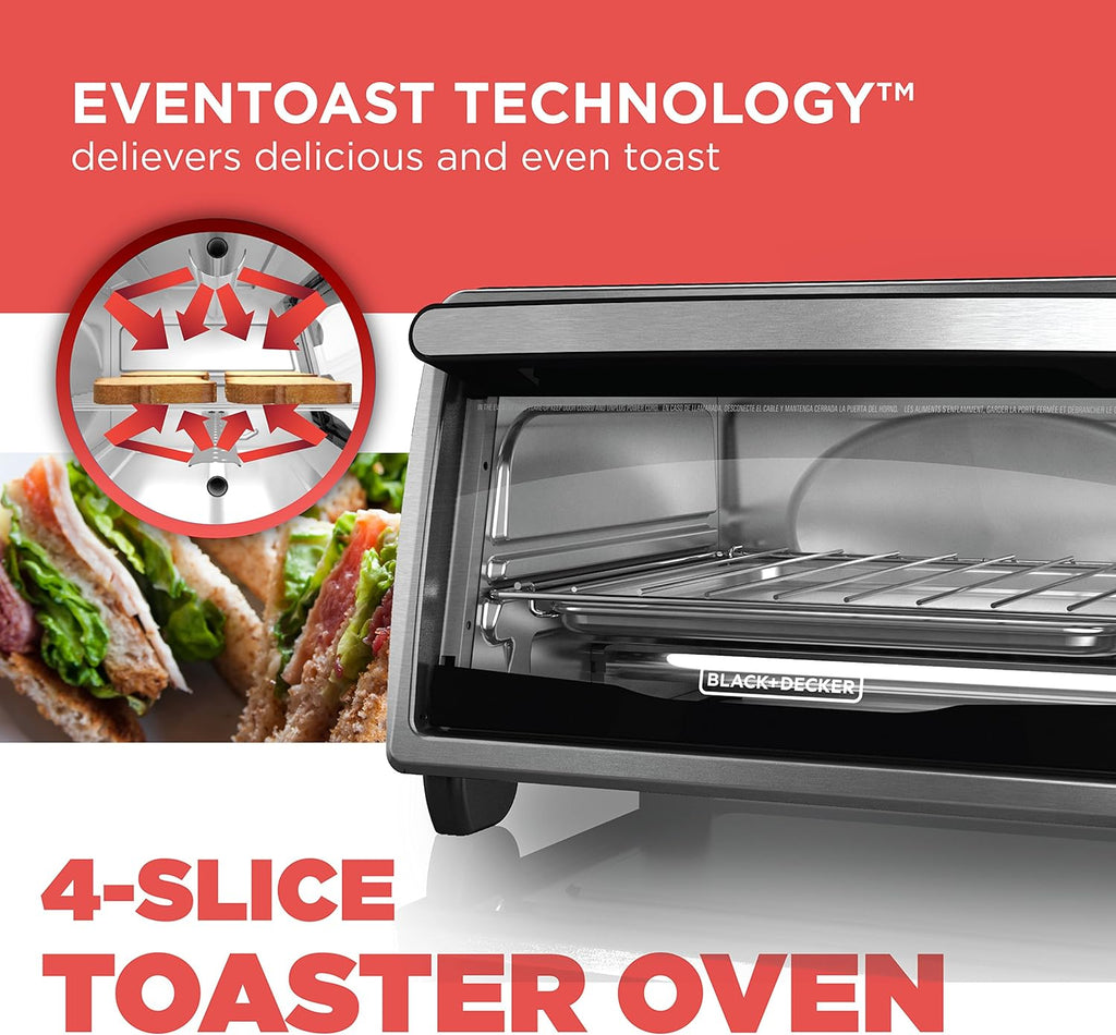 4-Slice Stainless Steel Toaster Oven L367