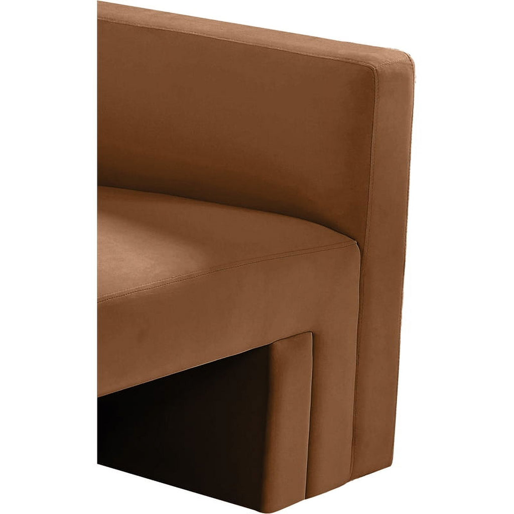 Saddle Velvet Loveseat C305