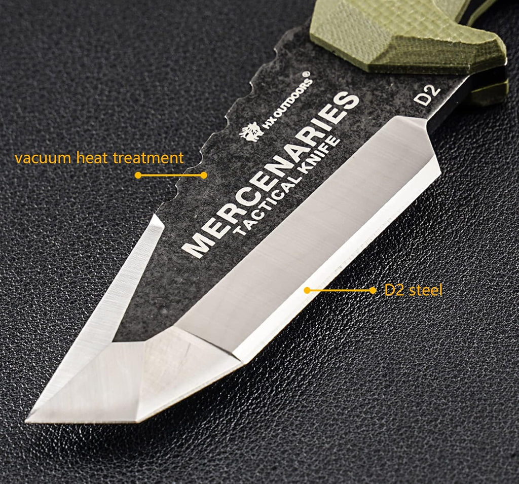 Small Fixed Blade Knife with Sheath Camping Knife (6.85 Inches) D3756