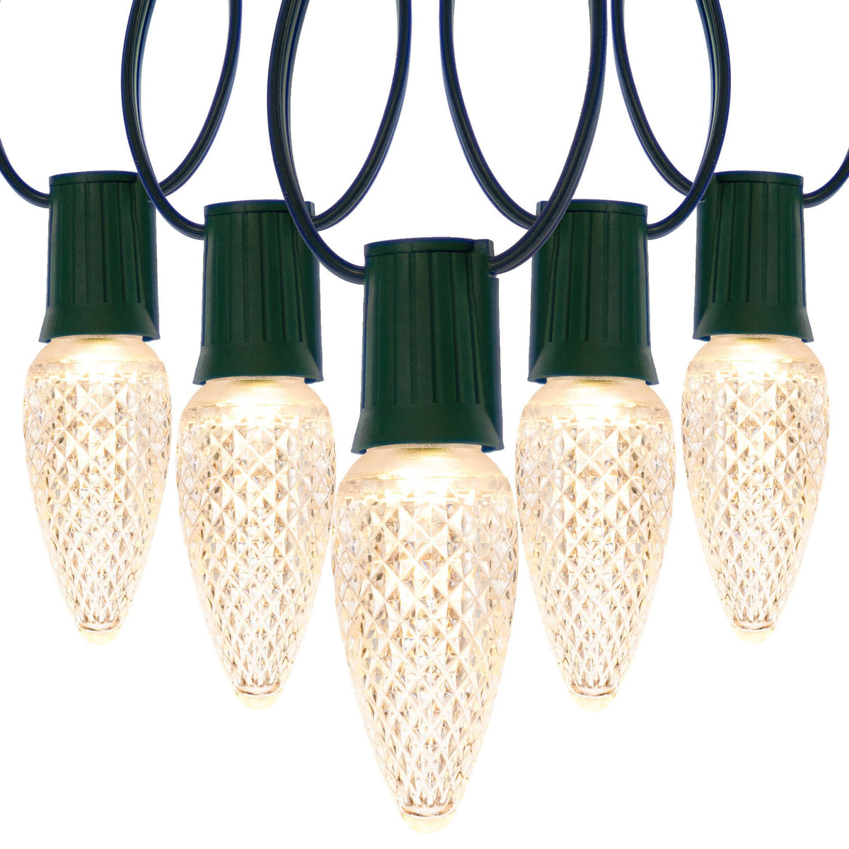 C9 LED Christmas Lights with Stringer Combo Sun Warm White / 50 A9787
