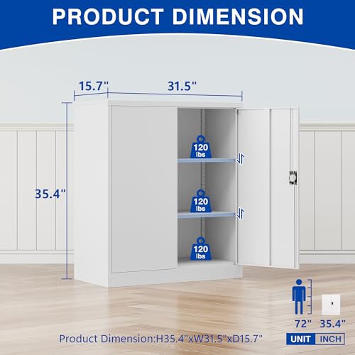 Black Metal Storage Cabinet with Wheels and Adjustable Shelves Q33546